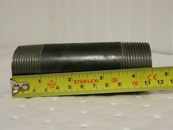 Steel Black Pipe Nipple Schedule 40 1-1/2" x 4-1/2" Long Qty 10 62144621