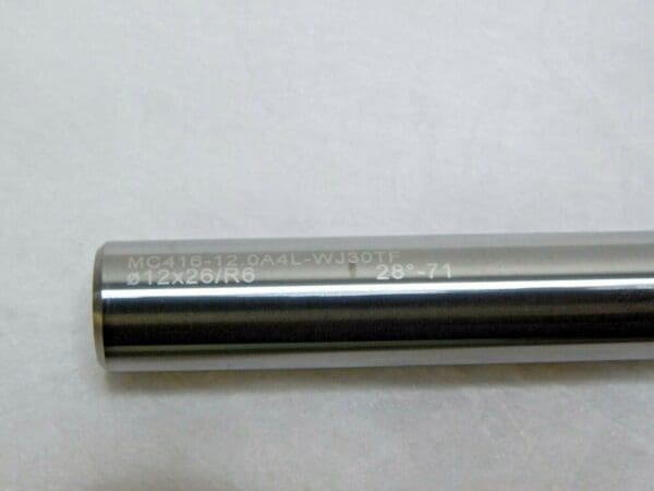 Walter Prototyp Carbide Ball End Mill 12mm Diam 4FL MC416-12.0A4L-WJ30TF 6959842