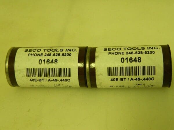 Seco Retention Knobs Qty 2 40E-BT/A-45-.440C 01648