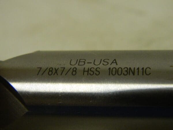 Union Butterfield 7/8" Diam 1-7/8" LOC 4 Fl HSS Square End Mill 5110170