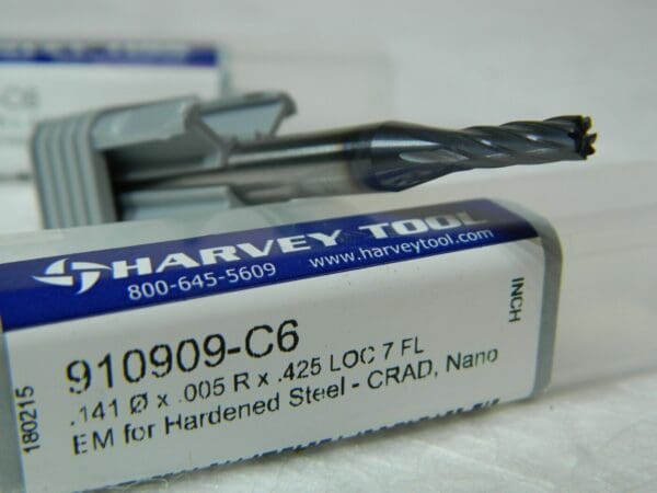 Harvey Tool Corner Radius & Corner Chamfer End Mill 9/64 7FL Qty 2 910909-C6