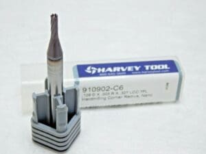 Harvey Tool Carbide Corner Radius End Mill AlTiN Nano 0.1090" Diam 7FL 910902-C6