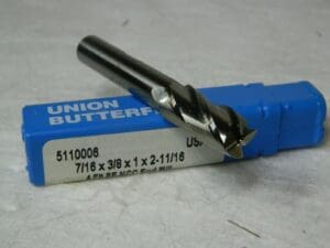 Union Butterfield 1" LOC 2-11/16" OAL 4 Flute HSS Square End 5110006