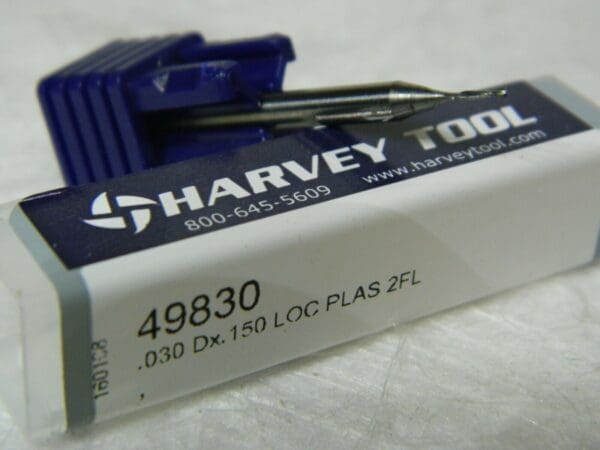 Harvey Tool Solid Carbide Square End Mill .030 D x .150 LOC 2 FL 49830