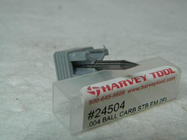 Harvey Tool Solid Carbide Ball End Mill .004 Diam 2 FL 1-1/2" OAL 24504