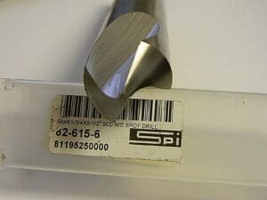 SPI 0.9843" Body Diam 90° 138mm OAL Cobalt Spotting Drill 81195250000