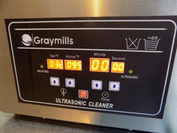 Graymills Ultrasonic Cleaner Parts Washer 1.5 Gallon Capacity BTV-065 Defective