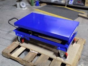 WorkSmart Hydraulic Scissor Lift Cart 770 lb Capacity 35" x 20" Platform REPAIR