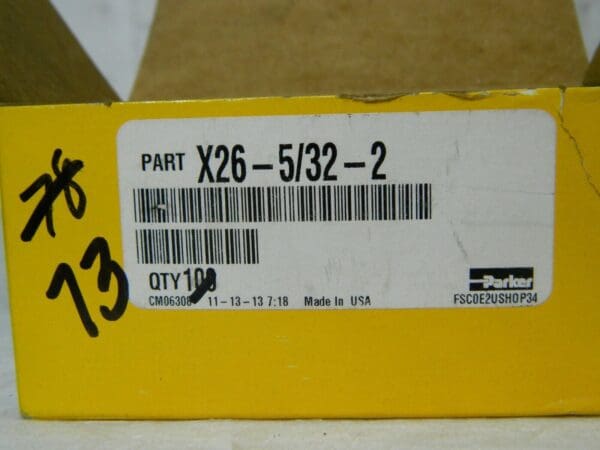 Parker Barbed Female Tube Connector 3/32" ID 1/8-27 Thread Qty 73 26-5/32-2