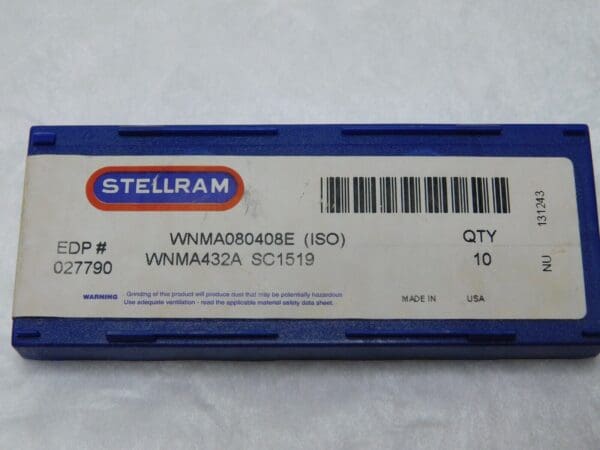 Stellram W Style Turning Inserts Flat Top WNMA432A SC1519 Qty 10 027790