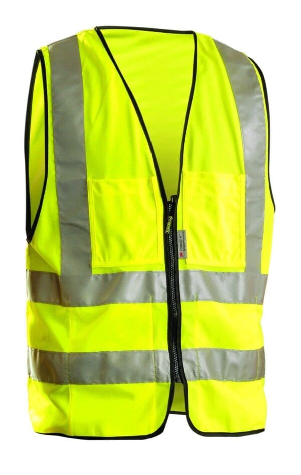 OccuNomix High Visibility Yellow Solid Standard Vest Med Lot of 2 LUX-SSFULLG-YM