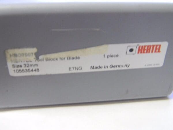 Hertel 32mm H5NG Tool Block for Blade #HBO70075J