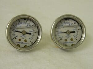 Worksmart Analog Pressure Gauge 1-1/2" Dial 1/8" NPT Lot of 2 #WS-PE-GAGE-76