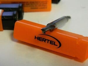 Hertel 1/8" x 1/4" x 3/16" x 2" 2 Flute Carbide Square End Mills Qty 4 59916304