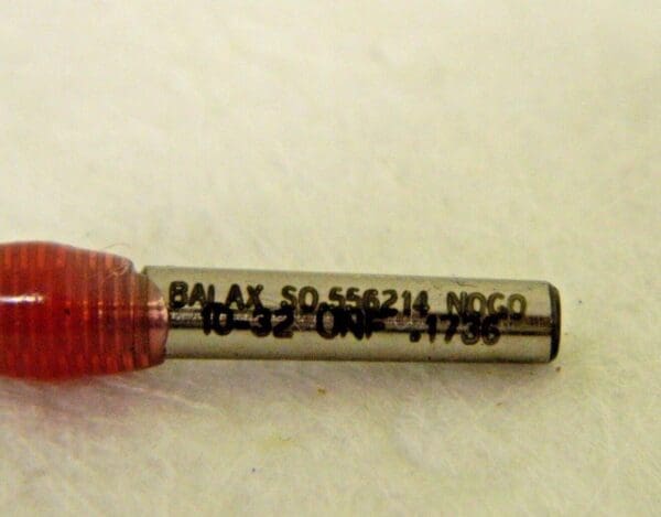 Balax No/Go Taperlock Gage 10-32 2B 0.1736" Pitch Diameter 90162