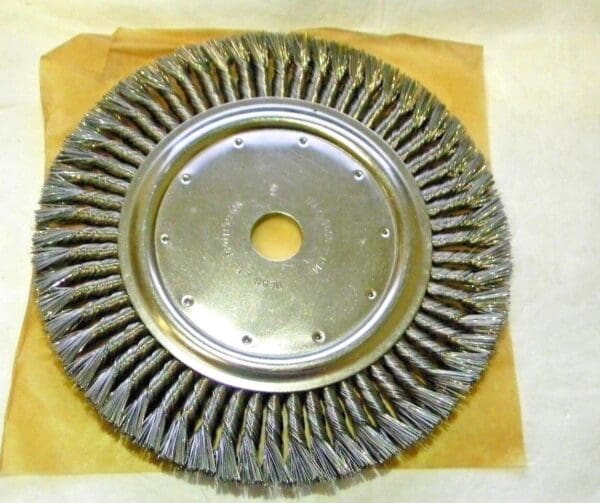 Hawk 12" OD 1" Arbor Hole Knotted Steel Wheel Brush 00652107