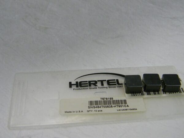 Hertel Ceramic Turning Insert SNG454 T00825 HT601CA Grade Pack Of 10 07576168