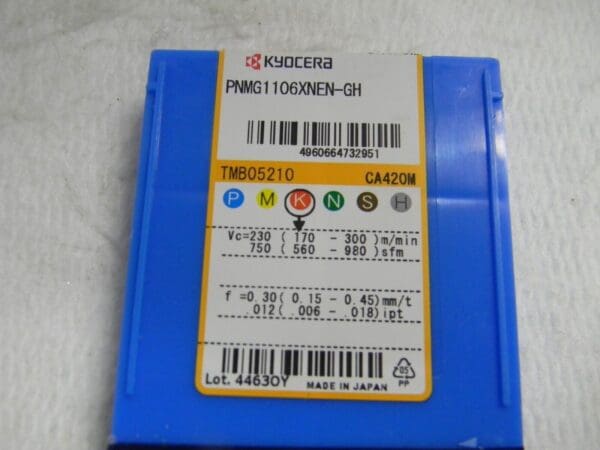 Kyocera PNMG1106 GH Grade CA420M Carbide Milling Insert QTY 10 8842540