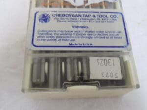 Cheboygan Straight Fl Bottom Hand Tap M9 x 0.35" 5Fl RH GH7 Pack of 12