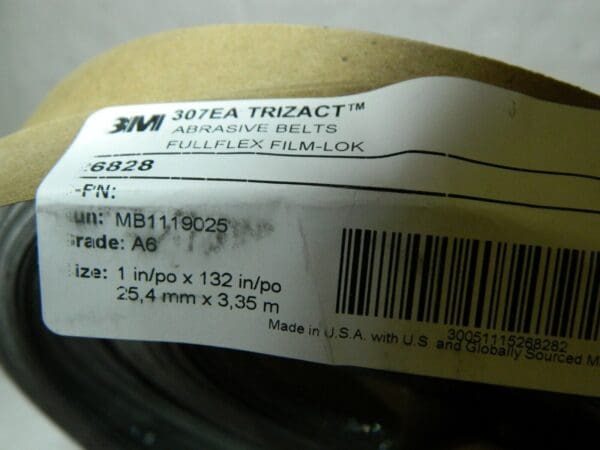 3M Trizact A/O Cloth Sanding Belt 307EA 1X132"A6JE Qty 122 26828