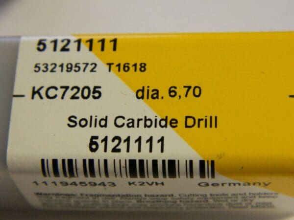 Kennametal T1618 B713A2732584/TX KC7205 CARB STEP DRILL 5121111