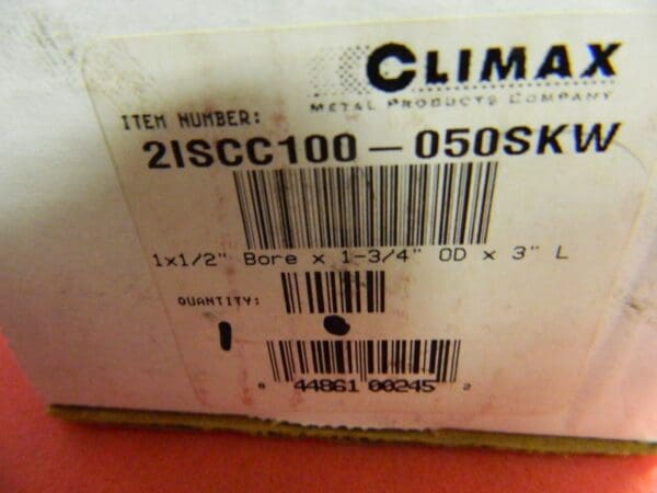 Climax 1 x 1/2" Bore With Keyway Two Piece Split Shaft Collar 2ISCC100-050SKW