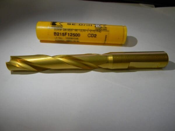 Kennametal Coolant Fed Straight Drill .4470" Carbide 2FL B215F12500 CD2