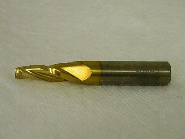 Precision Square End Mill 1/4" x 1-1/4" 5° HSS 3FL TiN Tapered QTY 4 O-405-TiN