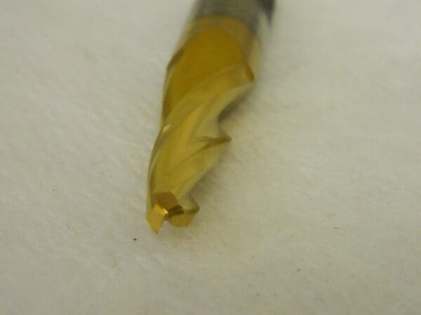 Precision Square End Mill 1/4" x 1-1/4" 5° HSS 3FL TiN Tapered QTY 4 O-405-TiN