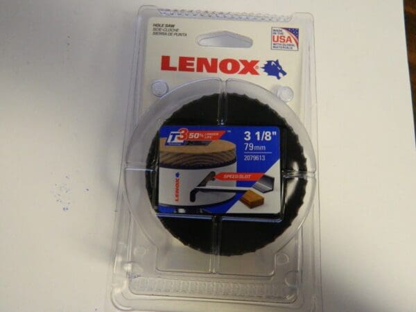 LENOX Saw Hole 3-1/8 In QTY 2 2079613