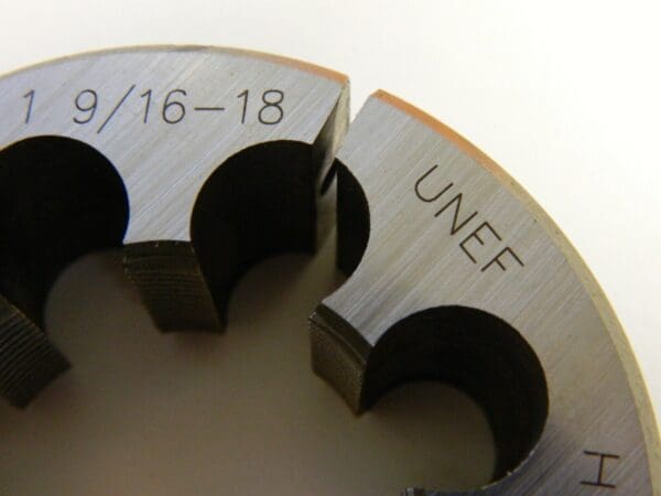 Interstate 1-9/16 - 18 UNEF High Speed Steel Round Adjustable Die 315-1612