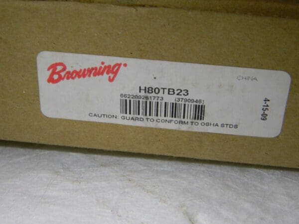 Browning Roller Chain Sprocket Hardened Steel 80 Pitch 23 Teeth H80TB23 3790946