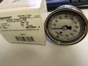 Ashcroft 2-1/2" Dial, 1/4 Thread, 0-200 Scale Range, Pressure Gauge 83185