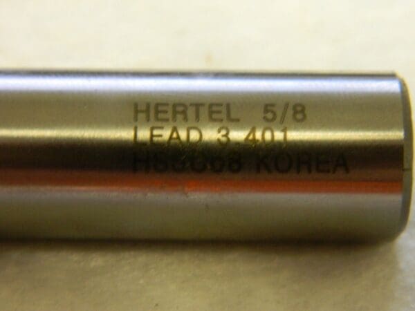 Hertel 5/8", 1-5/8" LOC 3-3/4" OAL 2 FL Cobalt Square End Mill QTY 2 E299915980