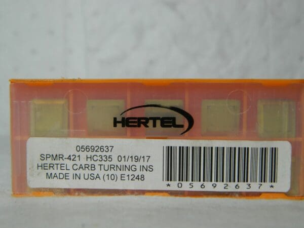 Hertel Carbide Turning Insert SPMR421 Grade HC335 QTY 10 05692637