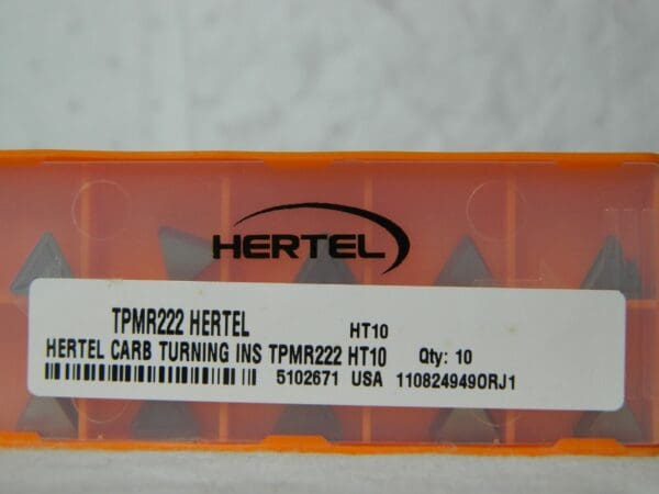 Hertel TPMR222 HT10 Carbide Turning Insert Qty 10 5102671