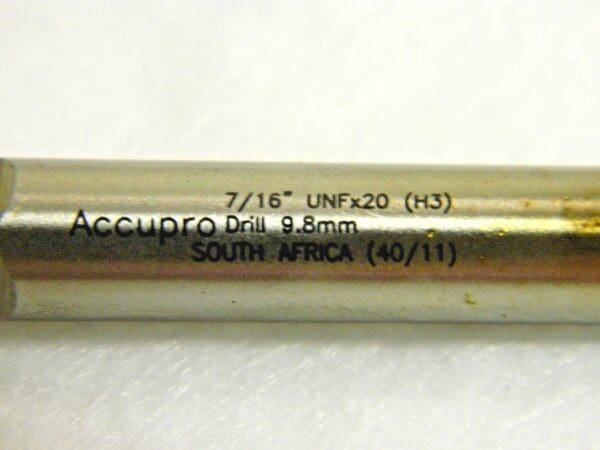 Accupro Spiral Point Taps Vanadium HSS 7/16-20 UNF H3 3FL Qty. 3 #87155776