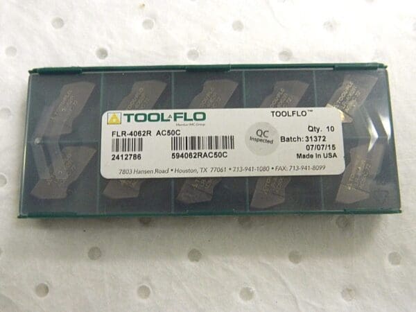 Tool-Flo Carbide Double Grooving Inserts 0.125"W Grade AC50C Qty 10 594062RAC50C