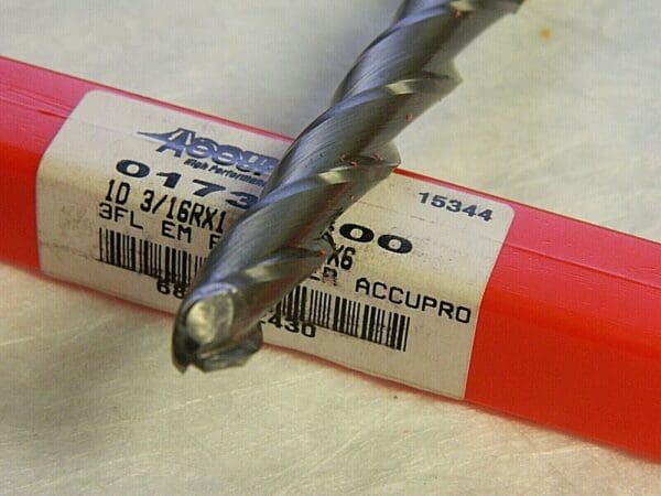 Accupro 1° per Side 3/8" SmallEnd Diam 3-1/4" LOC 3-Fl Carbide Ball EndMill