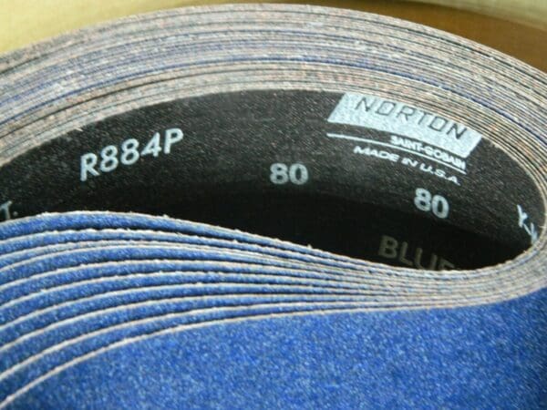 Norton Zirconia Alumina Abrasive Belt 4" x 132" 80 Grit Qty 10 Belts 78072750279