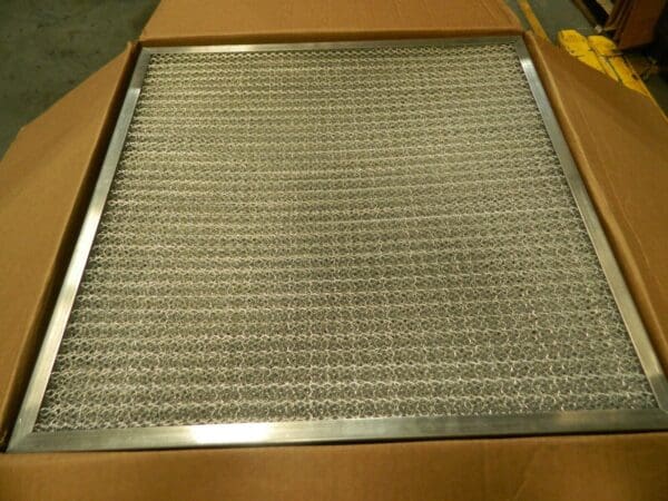 Pleated & Panel Air Filters Aluminum Mesh Height 24" Width 24" Depth 2" Qty 6