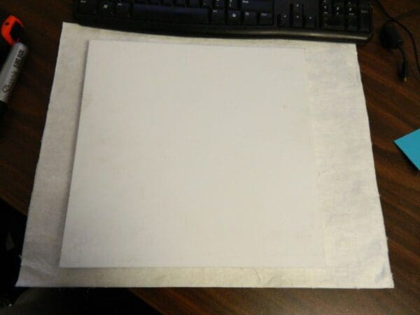 USA Sealing 1' x 12" x 3/8" White PTFE (Virgin) Sheet. PS-PTFE-17