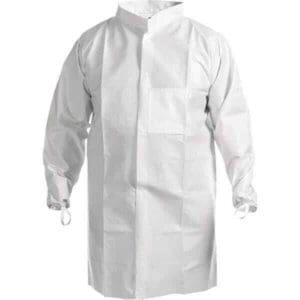 Kimtech Pack of (30) Cleanroom White Lab Coat Size Large 47653