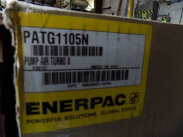 Enerpac Turbo II Single Acting Air Hydraulic Pump PATG1105N Parts/Repair