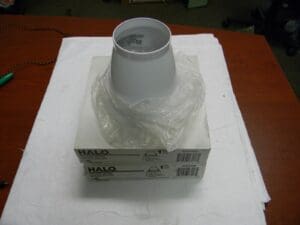 Cooper Lighting 7-3/4 Inch Wide Water Res White Fixture Baffle Trim QTY 4 406WWB