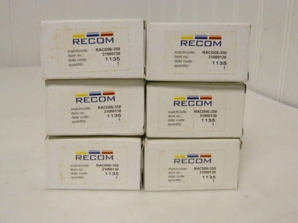 Recom LED Driver CC AC/DC 3-24V 350MA Qty 6 RACD06-350