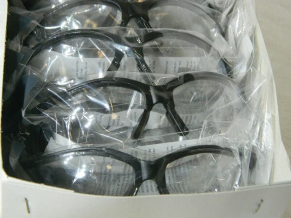 PYRAMEX Venture II Safety Glasses Black Frame Clear Lens Qty 12 Pairs SB1810S