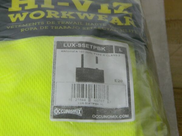 OccuNomix Sz L Yellow High Visibility Short Sleeve T-Shirt Qty 10 LUX-SSETPBK-YL