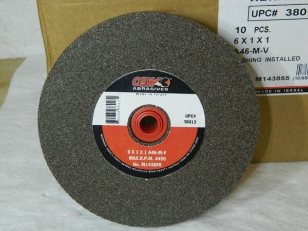 CGW 46 Grit Aluminum Oxide Bench & Pedestal Grinding Wheel Qty 10 Wheels 38013