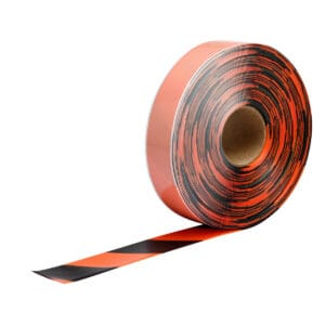 Brady ToughStripe Max Floor Marking Tape 2"W x 100'L Vinyl Black/Orange 170081